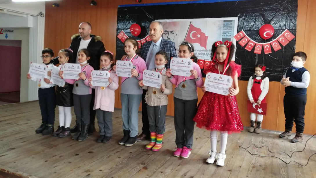 12 Mart İstiklal Marşı'nın Kabulü ve Mehmet Akif Ersoy'u Anma Günü İlçe Okullarımızdan Kareler