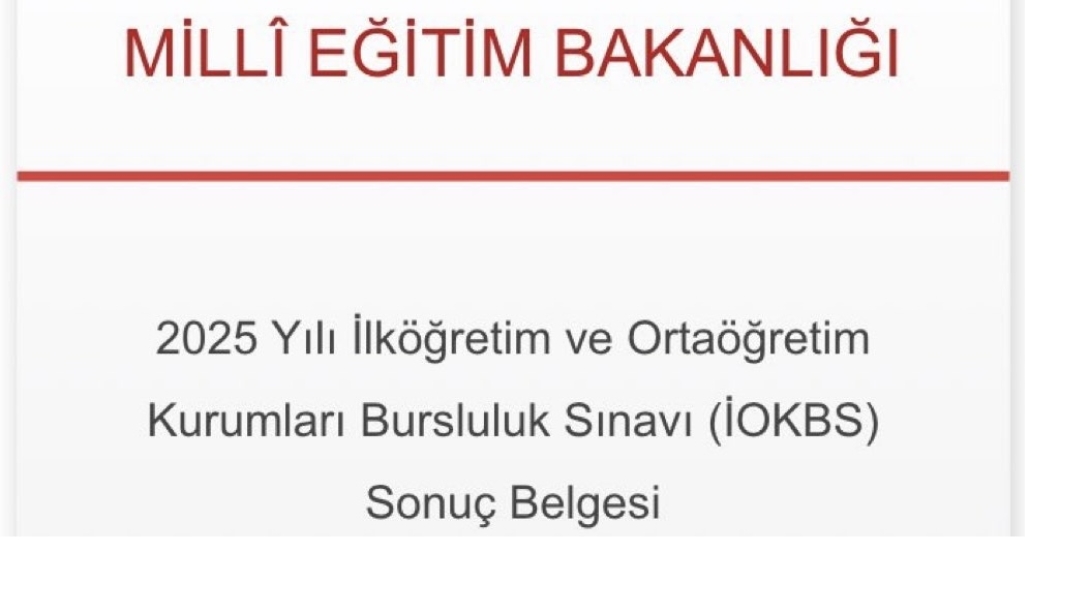  İlköğretim ve Ortaöğretim Kurumları Bursluluk Sınavı Sonuçları Açıklandı